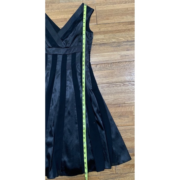 Adrianna Papell Petite Striped Fit Flare Midi Dress Formal Whimsigoth Classic-6P - Picture 8 of 8